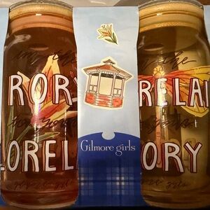 Gilmore Girls Glass Tumblers with Glass straws!